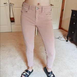 AEO Sateen Rose Skinny Jegging